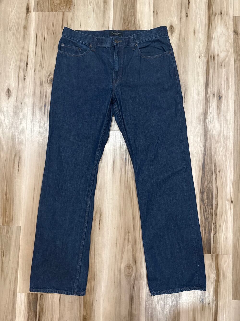 Banana Republic Dark Blue Straight Leg Jeans Men's Size 36x34